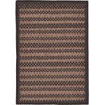 Rug Unique Loom Outdoor Border Black Rectangular 2' 2 x 3' 0