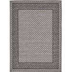 Rug Unique Loom Outdoor Border Gray Rectangular 2' 2 x 3' 0