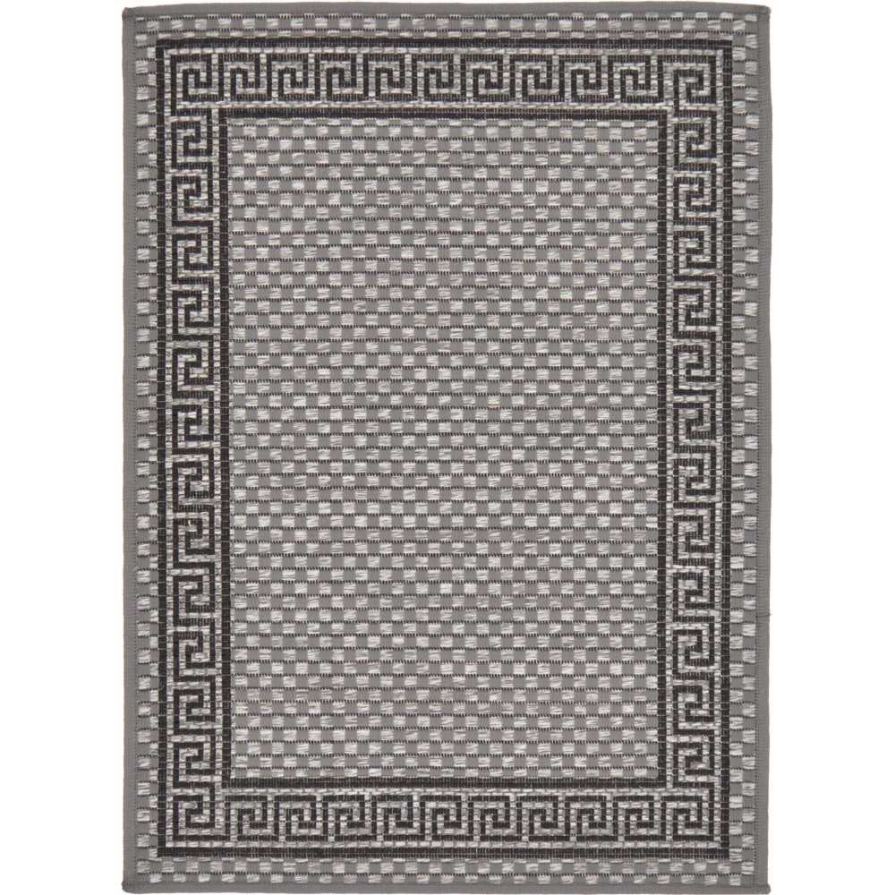 Rug Unique Loom Outdoor Border Gray Rectangular 2' 2 x 3' 0 Rug Unique Loom Outdoor Border Gray Rectangular 2' 2 x 3' 0