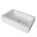 Fauceture Pacifica Vessel Sink, White