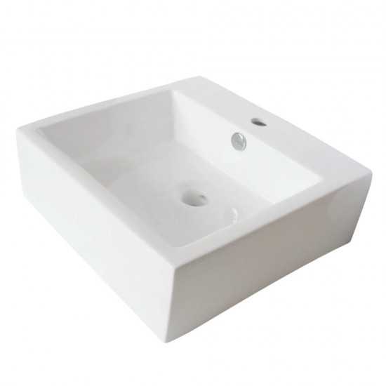 Fauceture Sierra Vessel Sink, White