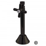 Kingston Brass 1/2" Sweat, 3/8" O.D. Compression Straight Shut-off Valve with 5" Extension, Oil Rubbed Bronze