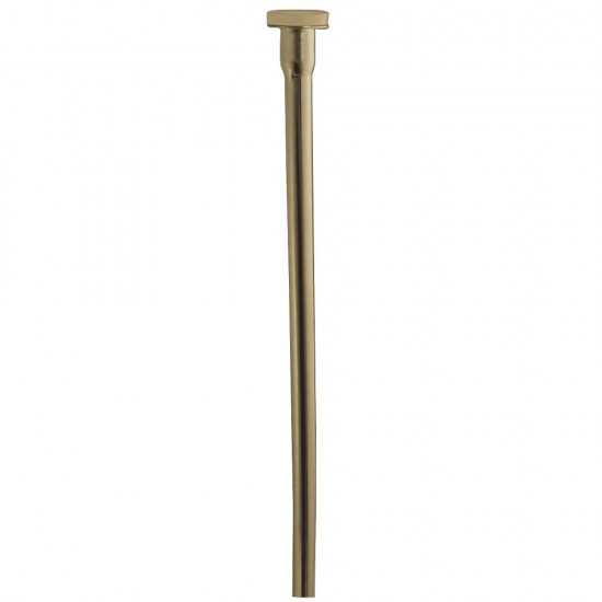 Kingston Brass Complement 20-Inch X 3/8-Inch Diameter Flat Closet Supply, Polished Brass