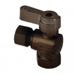 Kingston Brass 3/8 Fip X 3/8 OD Comp Angle Stop Valve with Lever Handle, Oil Rubbed Bronze