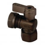 Kingston Brass 1/2 Fip X 1/2 and 7/16 OD Slip Joint Angle Stop Valve, Oil Rubbed Bronze