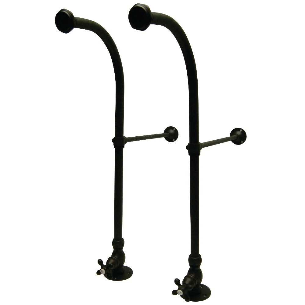 Kingston Brass Rigid Freestand Supplies with Stops, Oil Rubbed Bronze