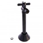 Kingston Brass 1/2" Sweat, 3/8" O.D. Compression Angle Shut-off Valve with 5" Extension, Oil Rubbed Bronze