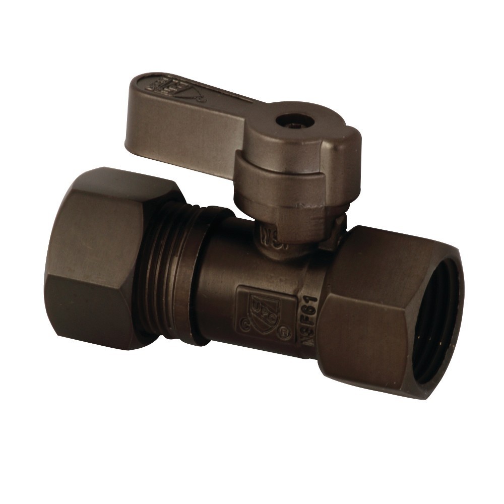 Kingston Brass 1/2-Inch IPS X 5/8-Inch OD Comp Straight Valve, Oil Rubbed Bronze