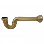 Fauceture Vintage 1-1/2 Inch Decor P-Trap, Brushed Brass