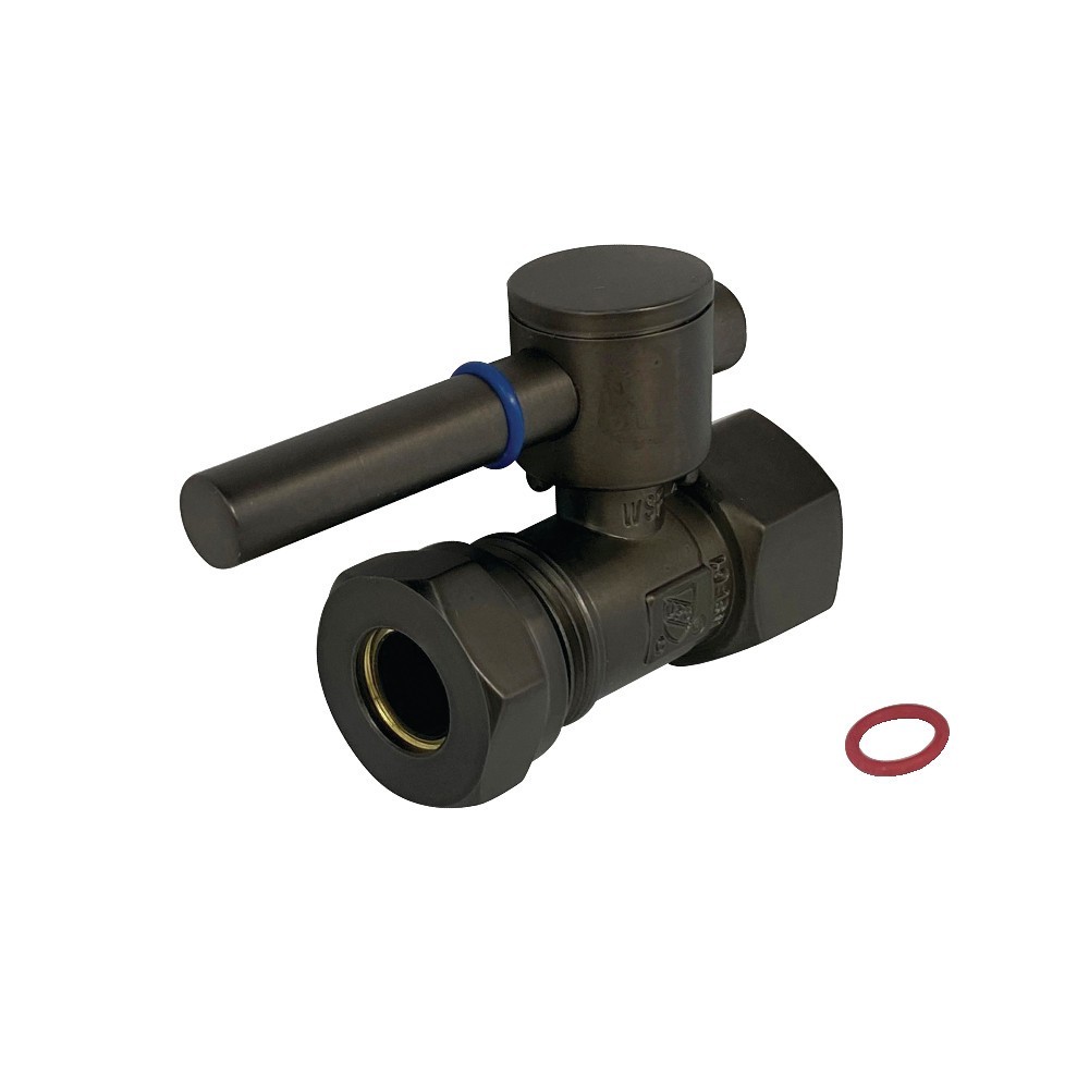 Fauceture 1/2" IPS, 1/2" or 7/16" Slip Joint Straight Valve, Oil Rubbed Bronze