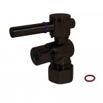 Fauceture Quarter Turn Valves (5/8-Inch X 3/8-Inch OD Compression), Oil Rubbed Bronze