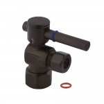 Fauceture Quarter Turn Valves (1/2-Inch FIP X 3/8-Inch O.D. Compression), Oil Rubbed Bronze