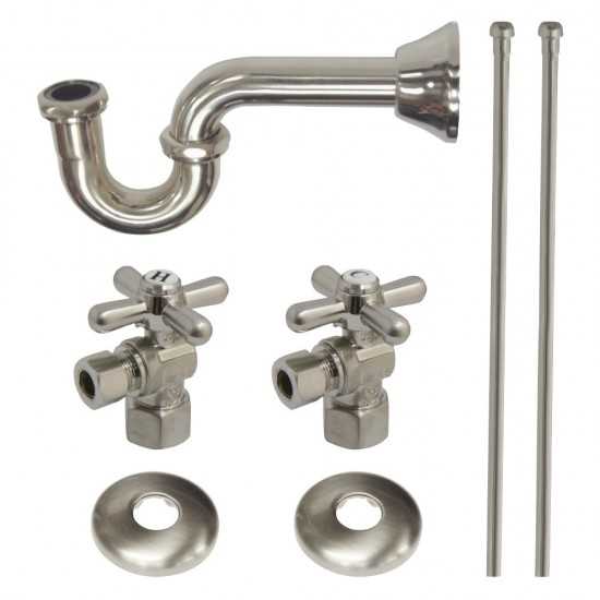 Kingston Brass Plumbing Supply Kits Combo, 1/2" IPS Inlet, 3/8" Comp Oulet