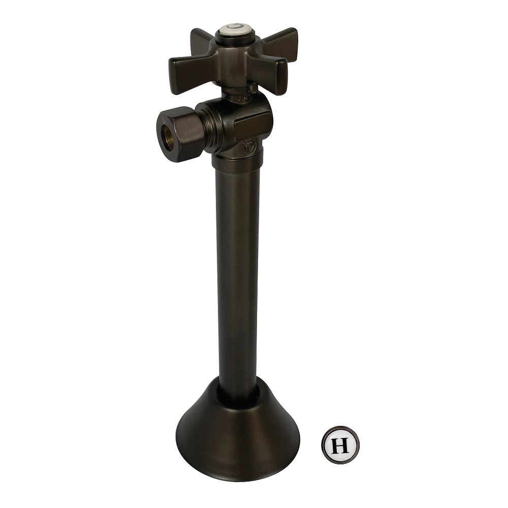 Kingston Brass 1/2" Sweat X 3/8" OD Compression With 5" Extended Adapter, Oil Rubbed Bronze