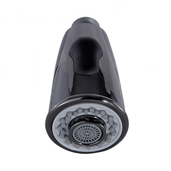 Kingston Brass 2-Function Pull-Down Kitchen Faucet Sprayer, Black Stainless Steel