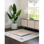 Rug Unique Loom Lotus Multi Square 6' 0 x 6' 0