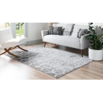 Rug Unique Loom Matrix Trellis Gray Rectangular 3' 3 x 5' 3