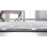Rug Unique Loom Matrix Trellis Gray Rectangular 3' 3 x 5' 3