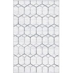 Rug Unique Loom Matrix Trellis Ivory Rectangular 3' 3 x 5' 3