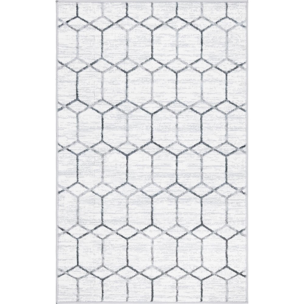 Rug Unique Loom Matrix Trellis Ivory Rectangular 3' 3 x 5' 3 Rug Unique Loom Matrix Trellis Ivory Rectangular 3' 3 x 5' 3