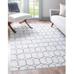 Rug Unique Loom Matrix Trellis Ivory Rectangular 3' 3 x 5' 3