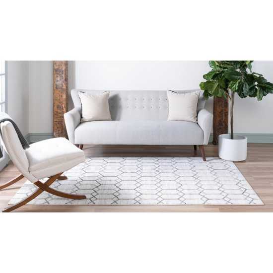 Rug Unique Loom Matrix Trellis Ivory Rectangular 3' 3 x 5' 3