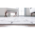 Rug Unique Loom Matrix Trellis Ivory Rectangular 3' 3 x 5' 3