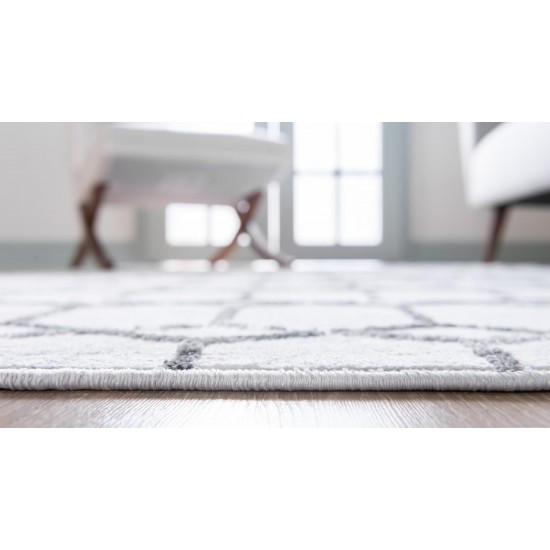 Rug Unique Loom Matrix Trellis Ivory Rectangular 3' 3 x 5' 3