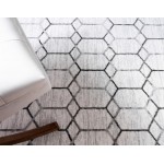 Rug Unique Loom Matrix Trellis Ivory Rectangular 3' 3 x 5' 3