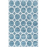 Rug Unique Loom Matrix Trellis Blue Rectangular 3' 3 x 5' 3