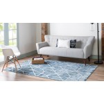 Rug Unique Loom Matrix Trellis Blue Rectangular 3' 3 x 5' 3