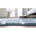 Rug Unique Loom Matrix Trellis Blue Rectangular 3' 3 x 5' 3