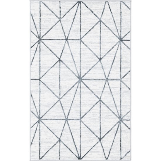 Rug Unique Loom Matrix Trellis Ivory Rectangular 3' 3 x 5' 3