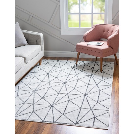 Rug Unique Loom Matrix Trellis Ivory Rectangular 3' 3 x 5' 3