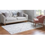 Rug Unique Loom Matrix Trellis Ivory Rectangular 3' 3 x 5' 3