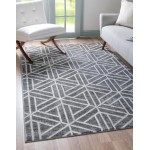 Rug Unique Loom Matrix Trellis Dark Gray Rectangular 3' 3 x 5' 3