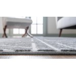 Rug Unique Loom Matrix Trellis Dark Gray Rectangular 3' 3 x 5' 3