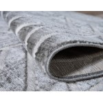 Rug Unique Loom Matrix Trellis Dark Gray Rectangular 3' 3 x 5' 3