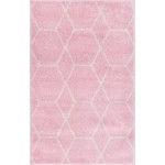 Rug Unique Loom Trellis Frieze Light Pink Rectangular 2' 0 x 3' 0