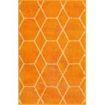 Rug Unique Loom Trellis Frieze Orange Rectangular 2' 0 x 3' 0