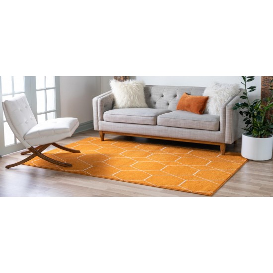 Rug Unique Loom Trellis Frieze Orange Rectangular 2' 0 x 3' 0