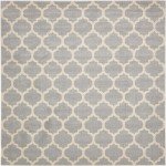 Rug Unique Loom Trellis Light Gray Square 10' 0 x 10' 0