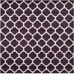 Rug Unique Loom Trellis Dark Purple Square 10' 0 x 10' 0