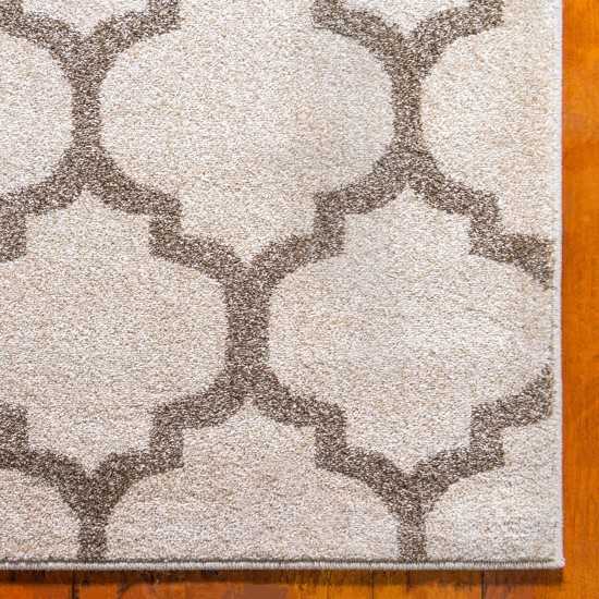 Rug Unique Loom Trellis Beige/Light Brown Square 10' 0 x 10' 0