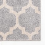 Rug Unique Loom Trellis Light Gray Square 8' 0 x 8' 0