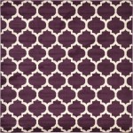 Rug Unique Loom Trellis Dark Purple Square 8' 0 x 8' 0