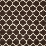Rug Unique Loom Trellis Dark Brown/Beige Square 8' 0 x 8' 0
