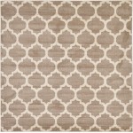 Rug Unique Loom Trellis Light Brown Square 8' 0 x 8' 0