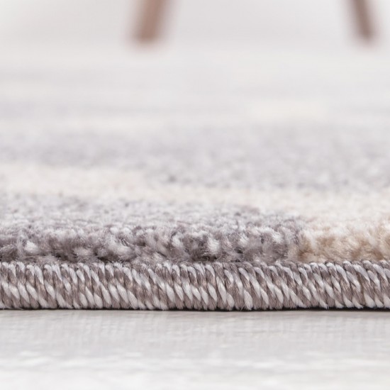 Rug Unique Loom Trellis Light Gray Square 6' 0 x 6' 0
