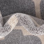 Rug Unique Loom Trellis Light Gray Square 6' 0 x 6' 0